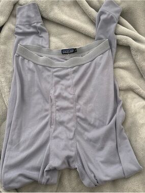 Patagonia Light Gray Thermal Long Johns Base Layer